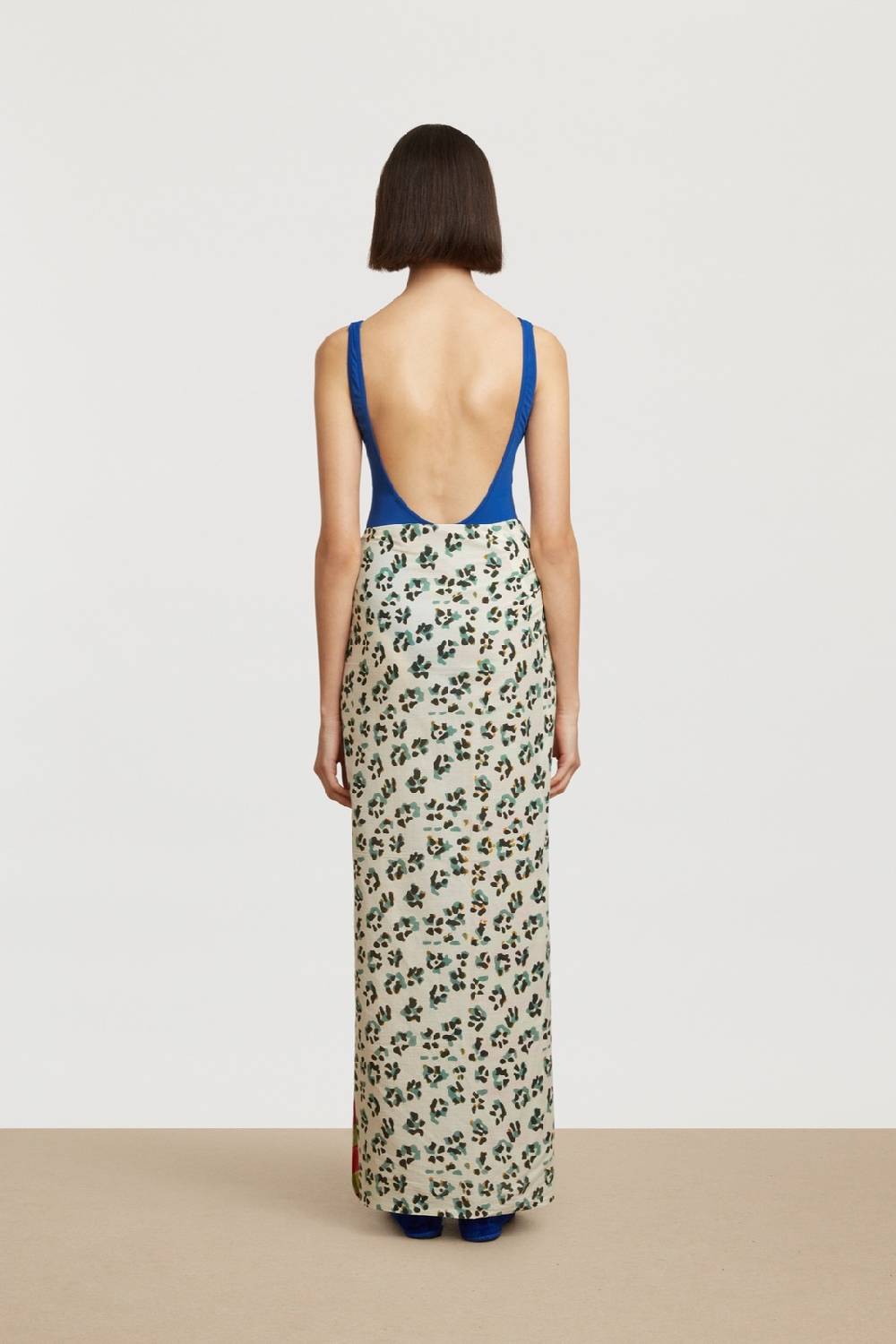 Lisa Corti pareo leopard stripes sky Consegna Veloce