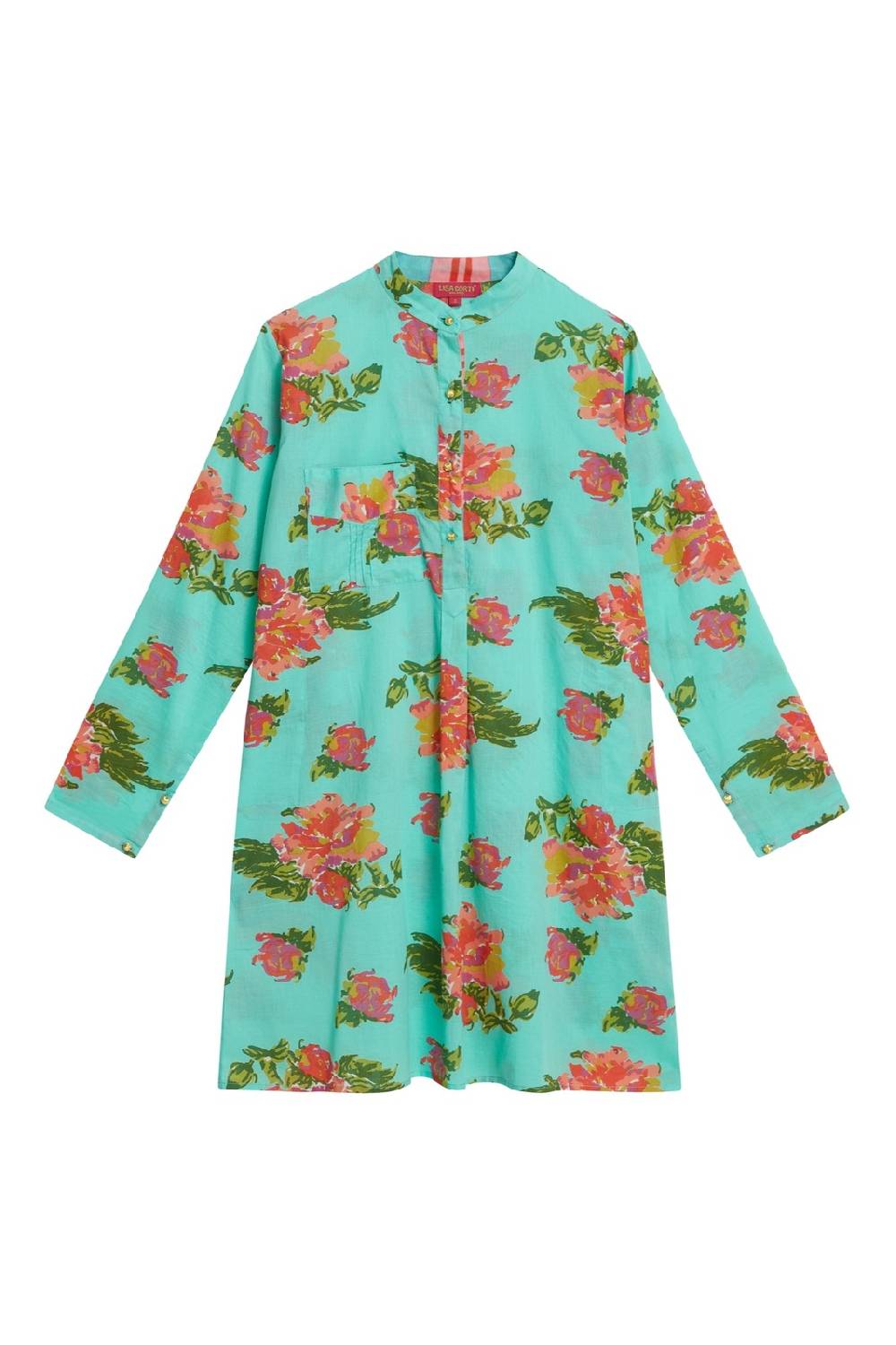 Lisa Corti kurta corta azhar flower aqua Prezzo Ridotto