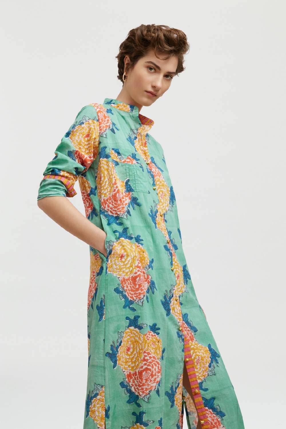 Lisa Corti kurta lunga aperta corolla veronese Presa
