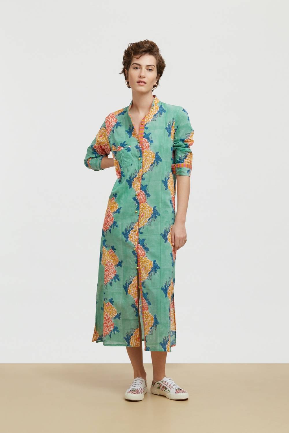Lisa Corti kurta lunga aperta corolla veronese Presa