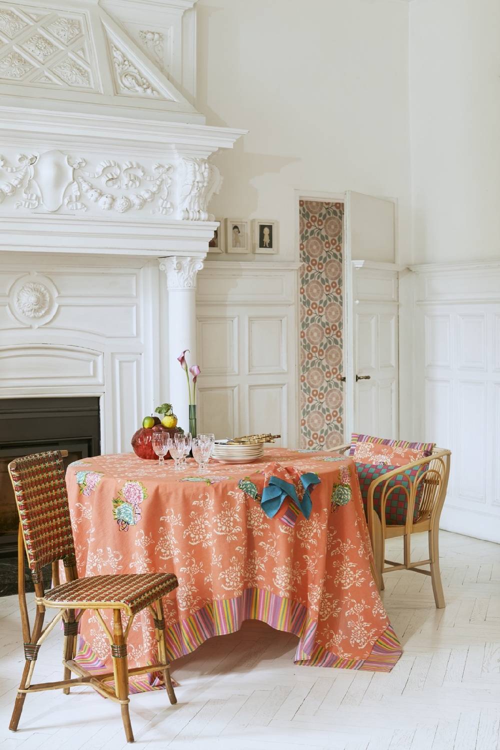 Lisa Corti telo cotone 140x240cm kandem queen peach Spedizione Gratuita