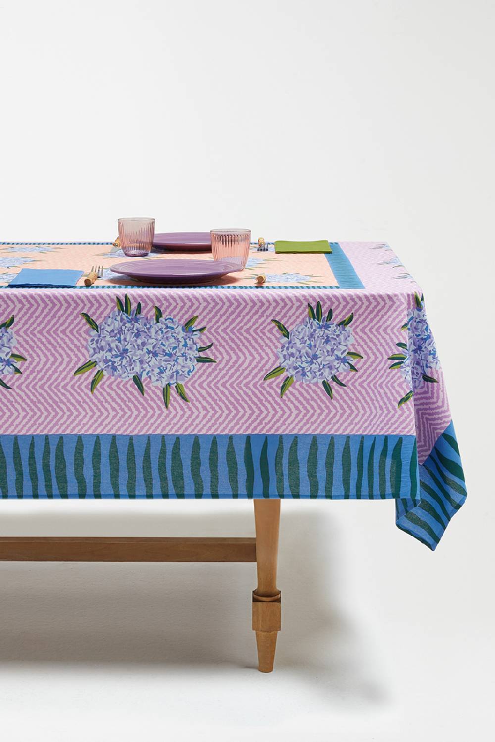 Lisa Corti telo cotone 140x240cm oleander lilac peach Acquista Ora