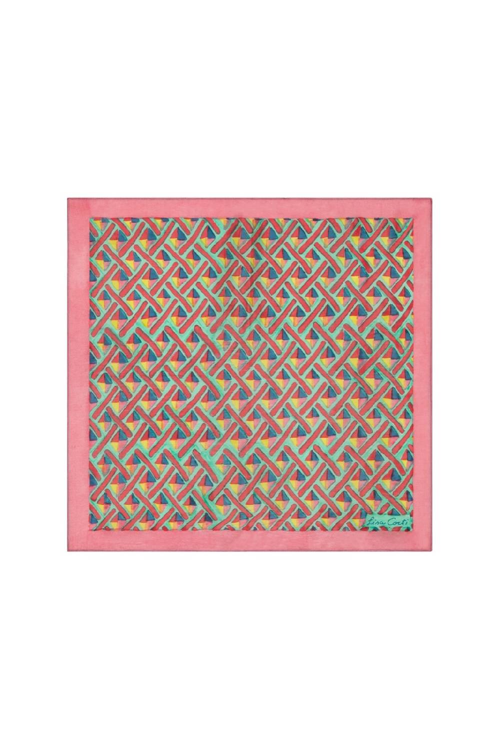 Lisa Corti pochette seta giza aqua Hotsell