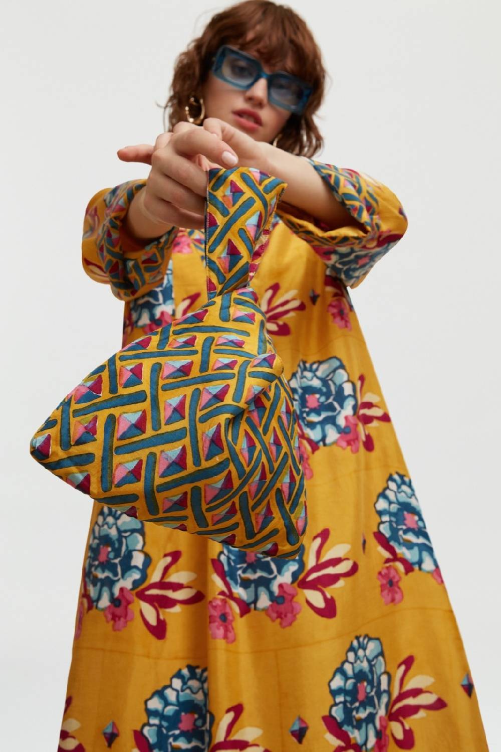 Lisa Corti borsa knot reversibile ramye gold Nuova