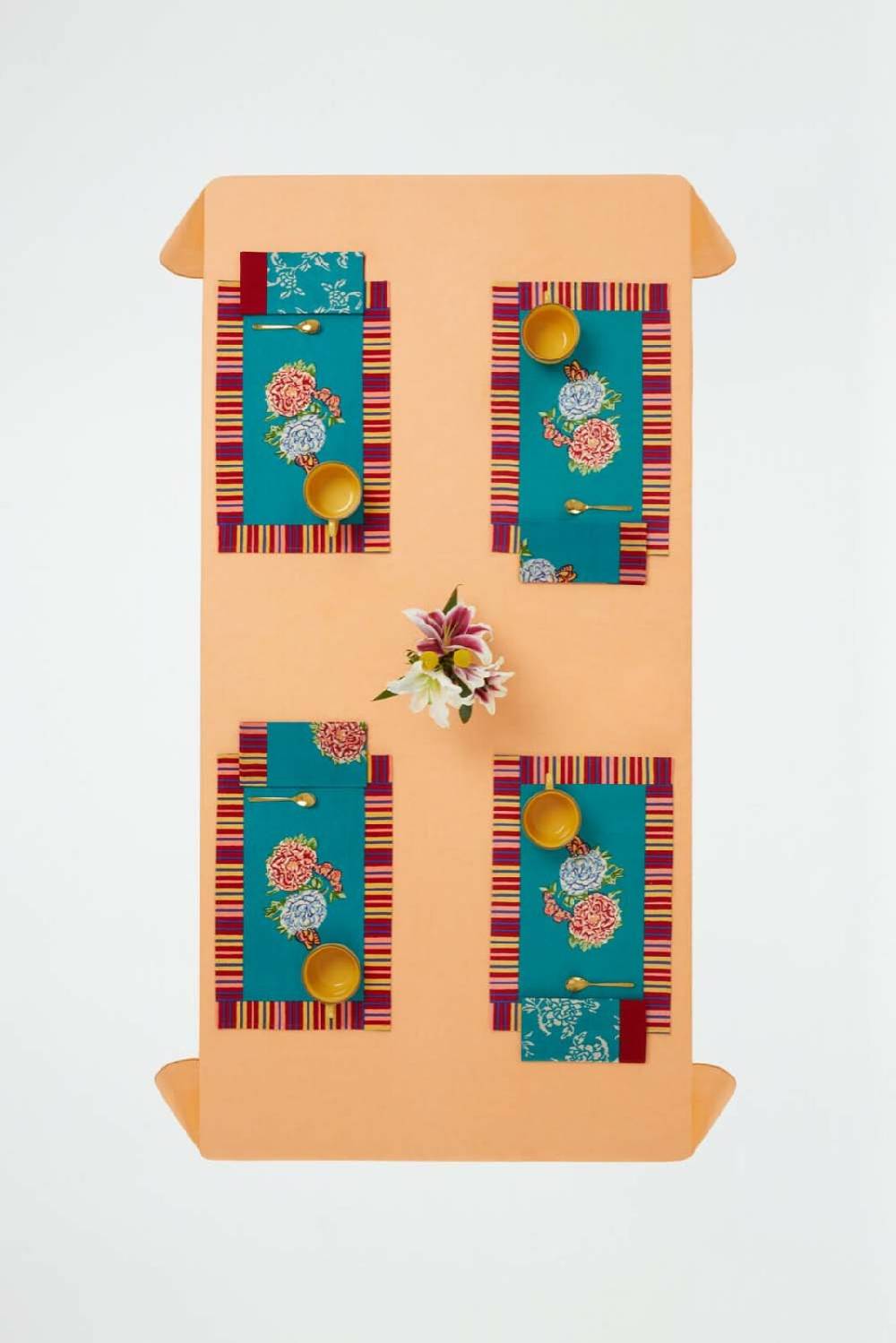 Lisa Corti tovagliolo cotone 50x50cm kandem design green Online