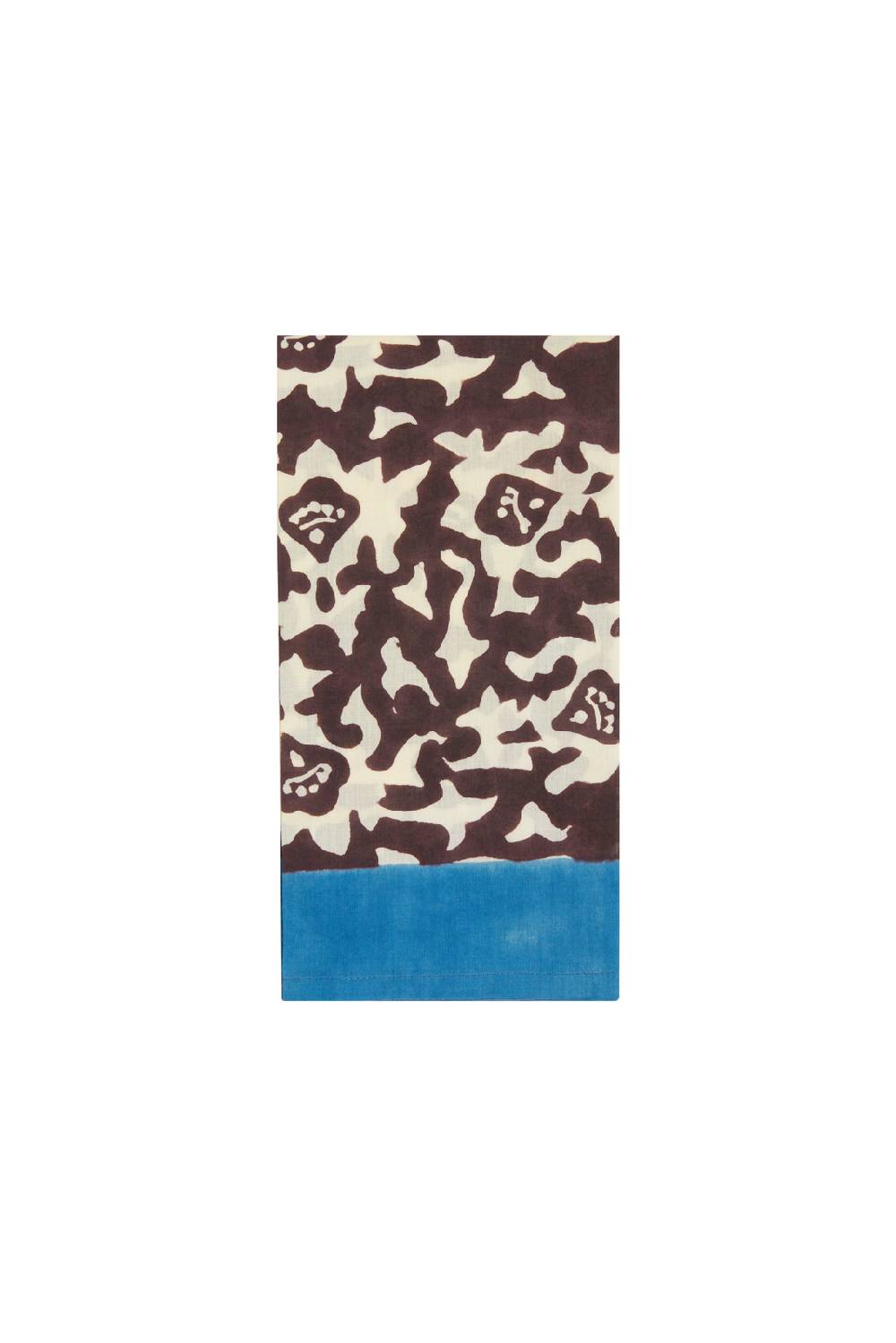 Lisa Corti tovagliolo cotone 50x50cm arabesque natural coffee Economico