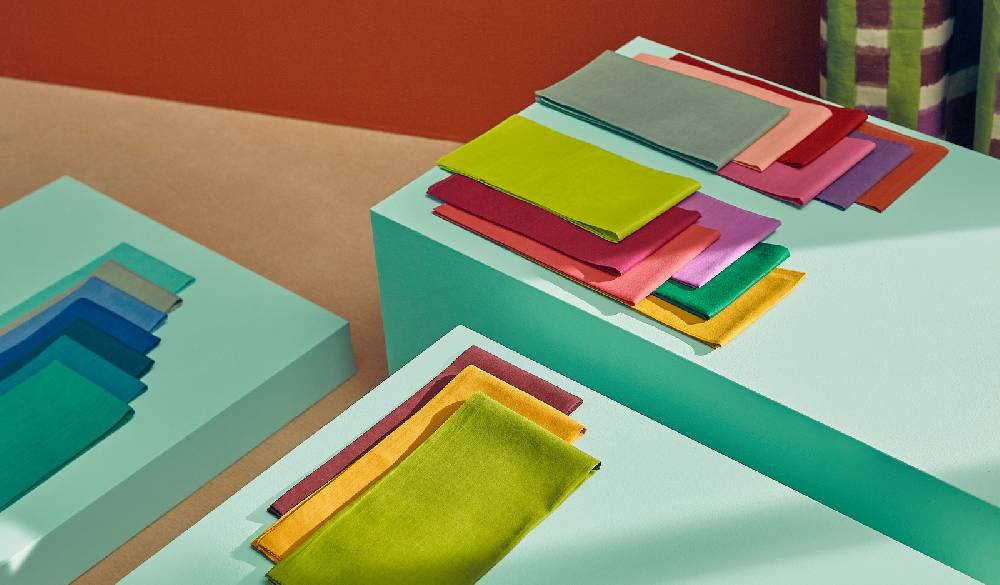 Lisa Corti tovagliolo organza jade Nuova