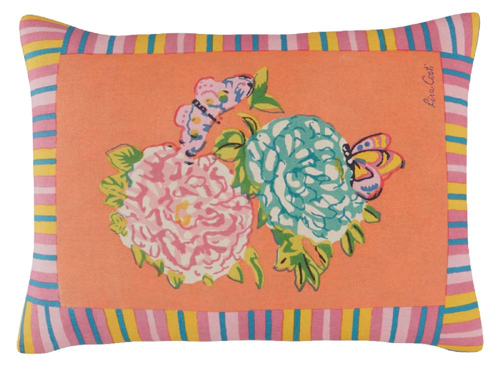 Lisa Corti cuscino cotone 30x40cm kandem queen peach
