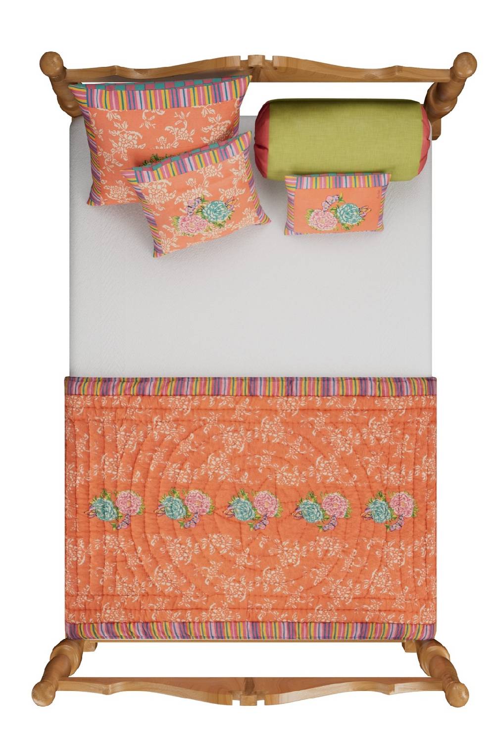 Lisa Corti cuscino cotone 30x40cm kandem queen peach Saldi Di Fabbrica