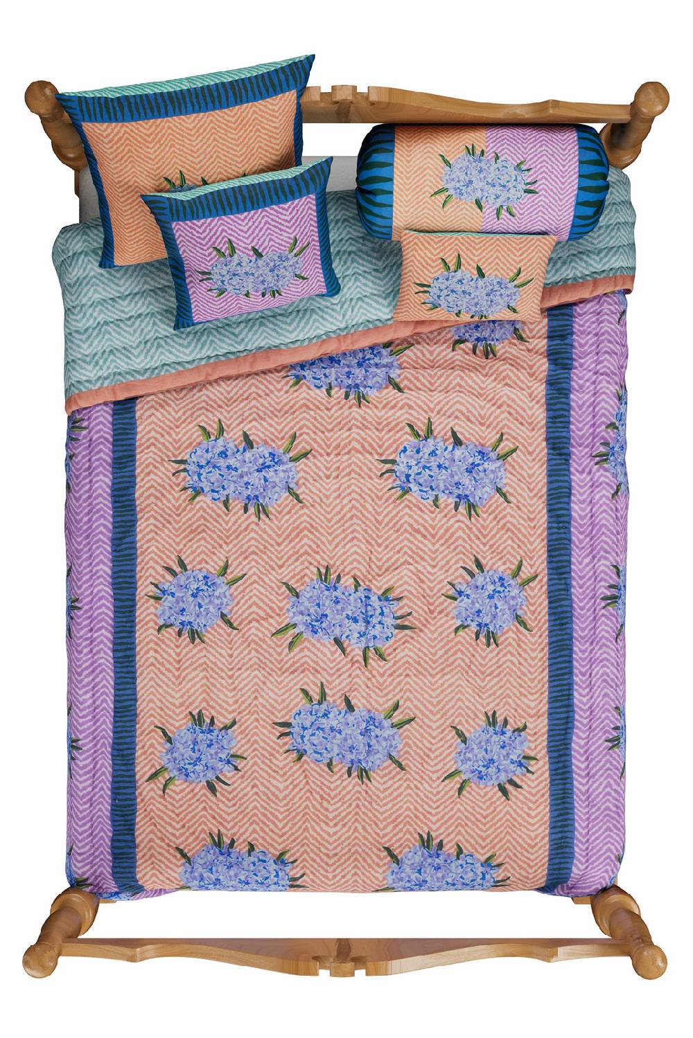 Lisa Corti cuscino cotone 30x40cm oleander peach Vendite Flash