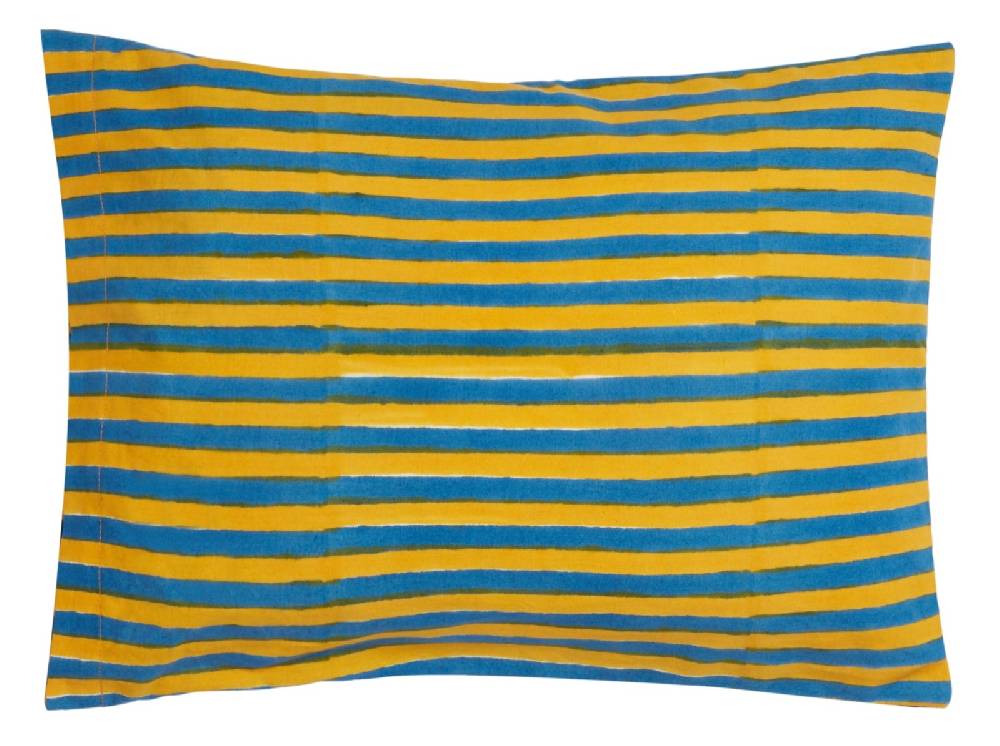 Lisa Corti cuscino cotone 30x40cm arabesque corolla blue natural In Saldo