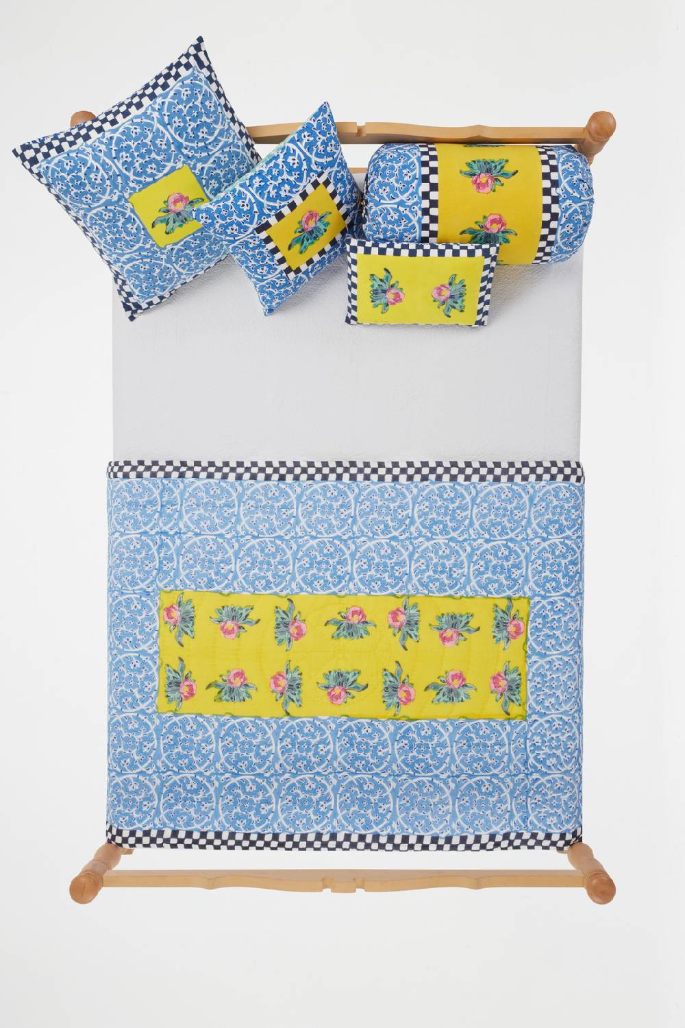 Lisa Corti cuscino cotone 30x40cm tiles yellow Nuova
