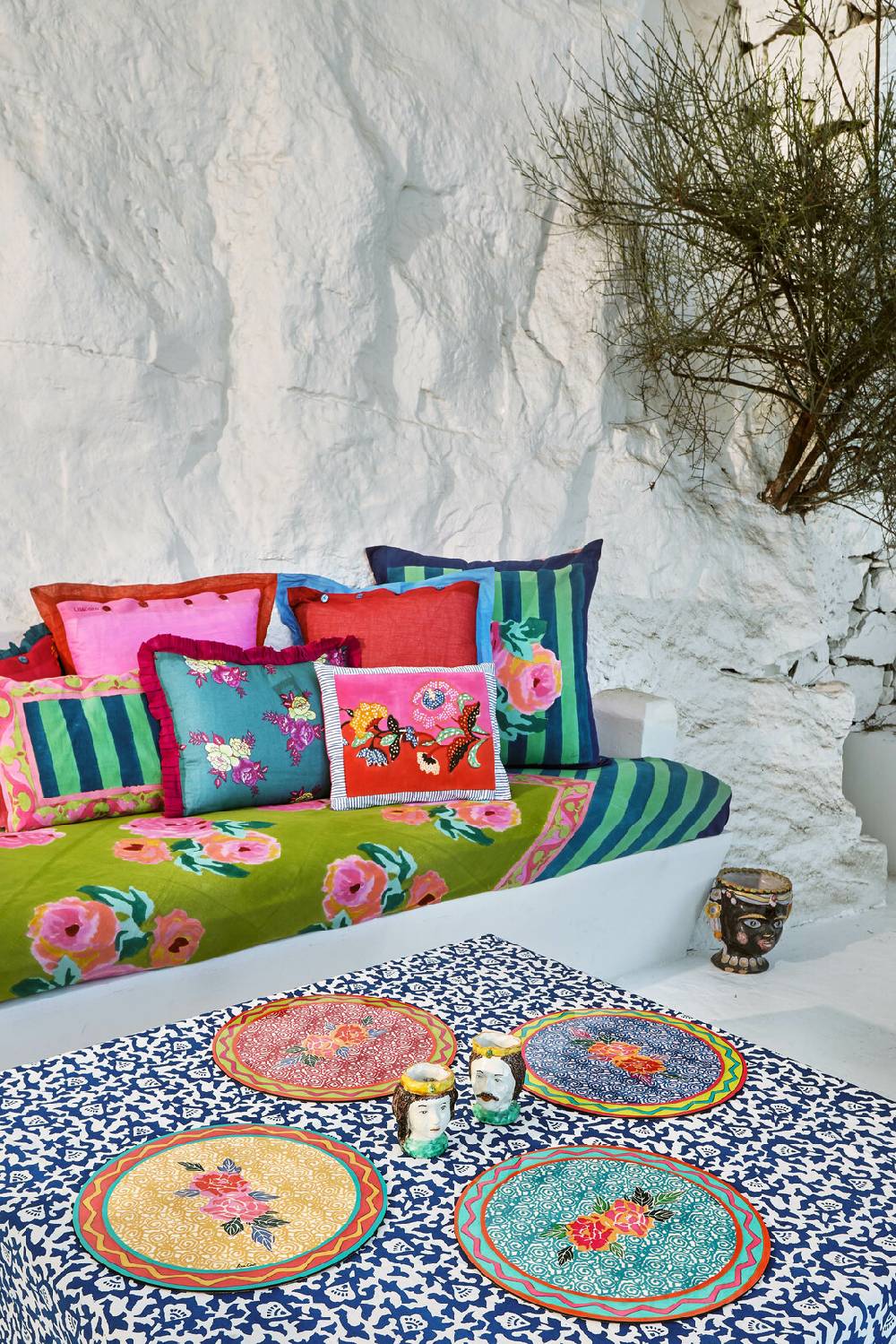 Lisa Corti cuscino cotone 30x40cm nizam acid green Moda