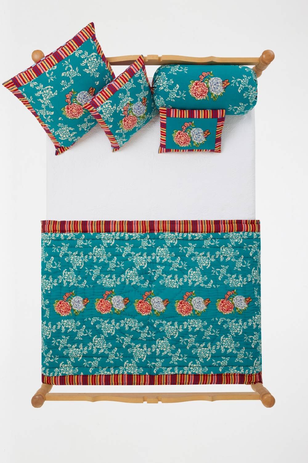 Lisa Corti cuscino cotone 30x40cm kandem queen green 2025