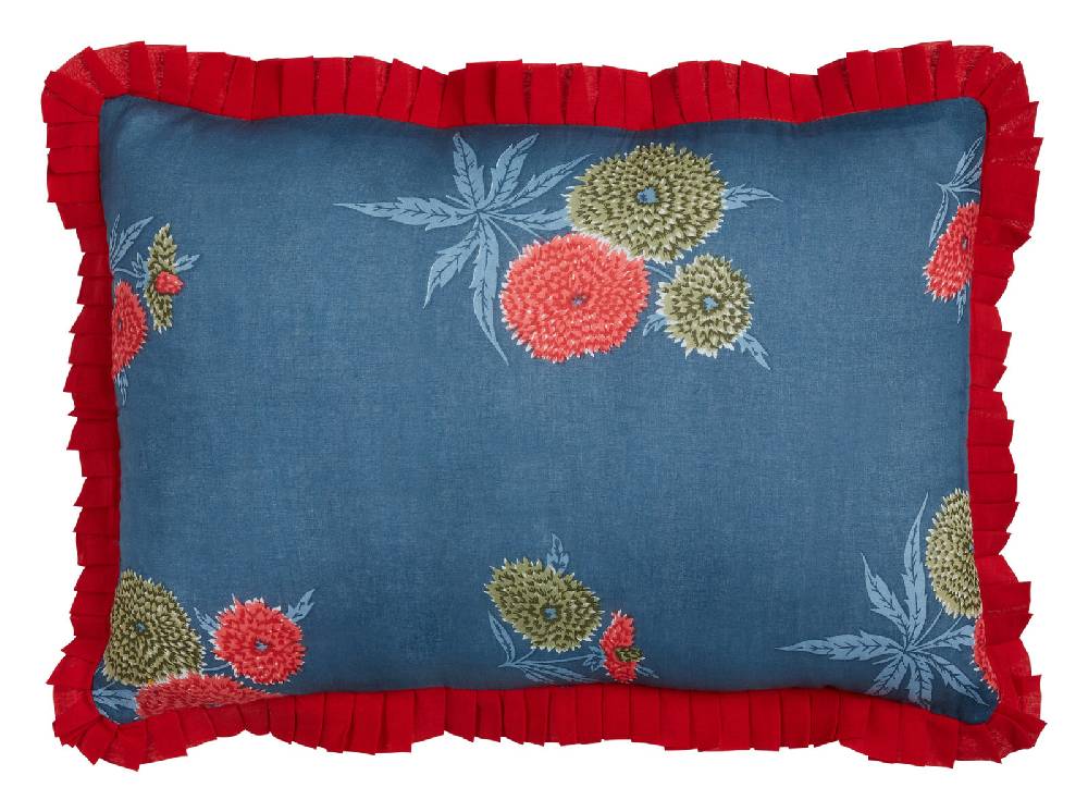 Lisa Corti federa organza 35x50cm small dahlia grey Vendita