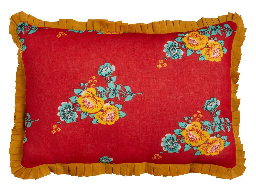 Lisa Corti federa organza 35x50cm bouquet red Promozione