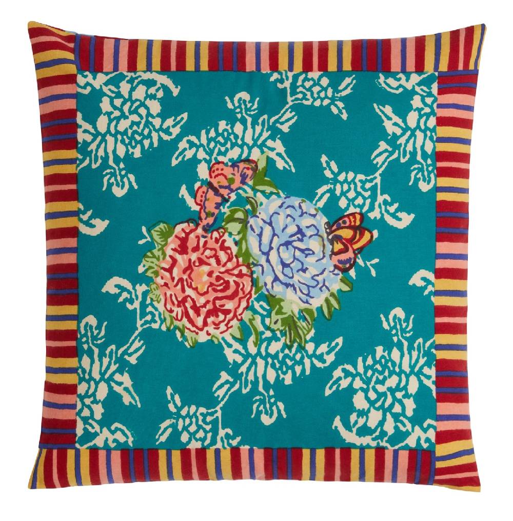 Lisa Corti federa cotone 45x45cm kandem queen green