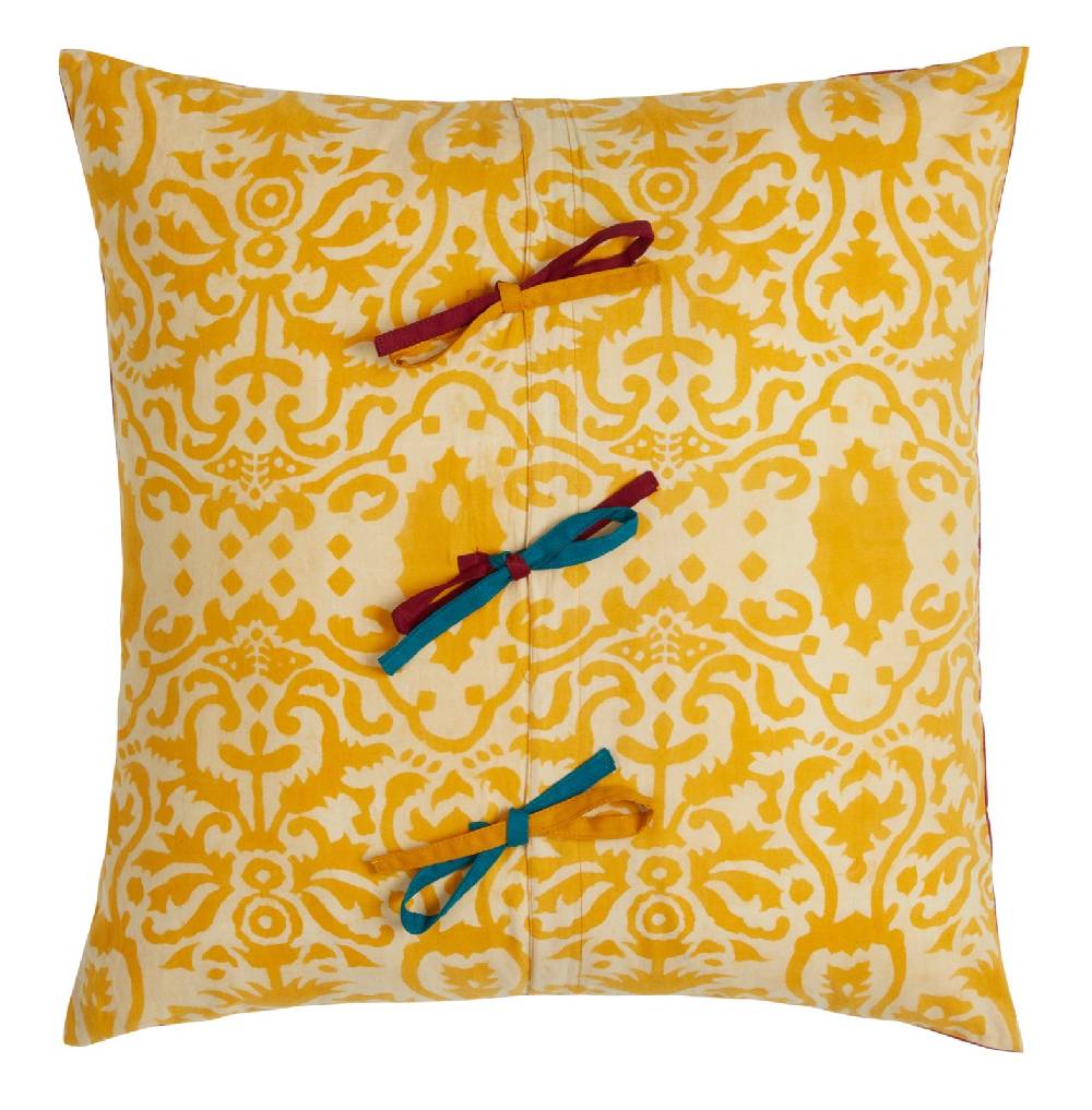 Lisa Corti federa cotone 45x45cm damask design gold Prezzo Ridotto