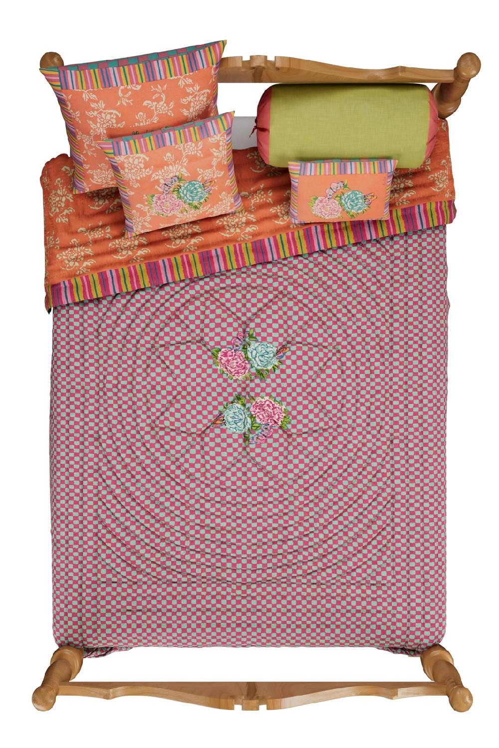 Lisa Corti trapunta reversibile 250x270cm kandem queen peach Novità