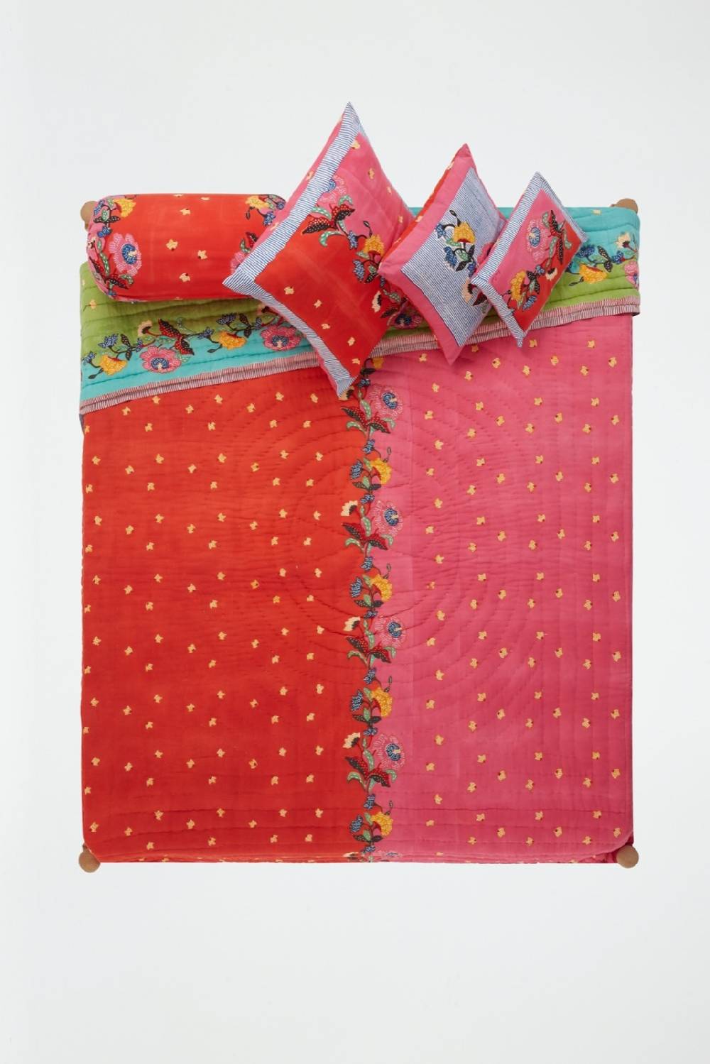 Lisa Corti trapunta reversibile 250x270cm indonesian red rose Sconto