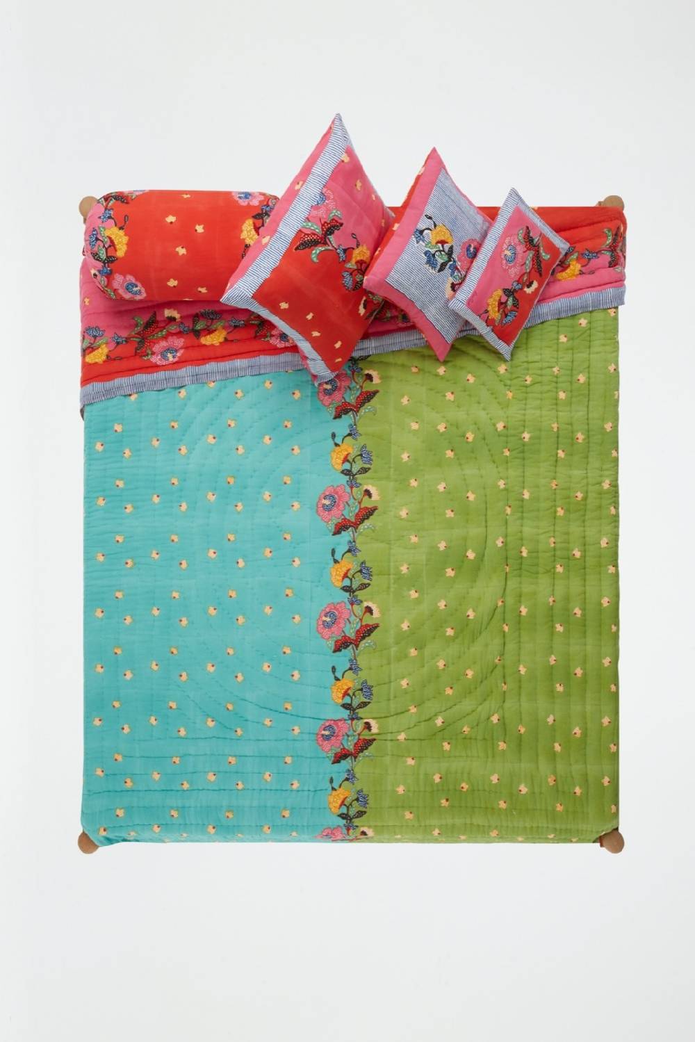 Lisa Corti trapunta reversibile 250x270cm indonesian red rose Sconto