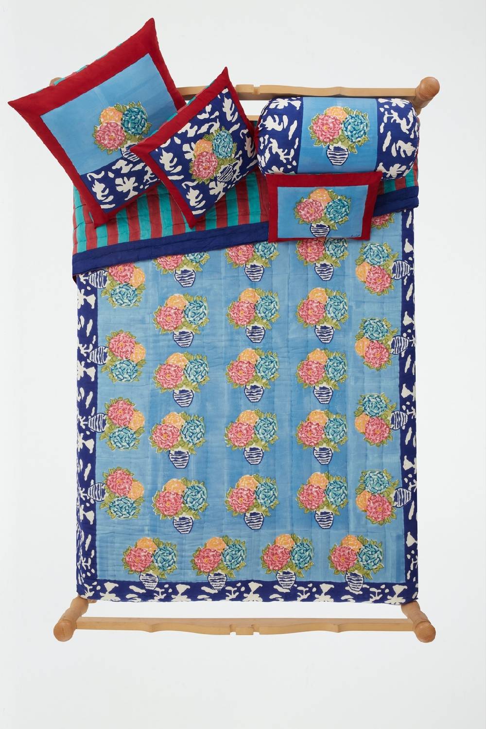 Lisa Corti trapunta reversibile 250x270cm lisa corti x la minervetta blue pot sky Hotsell