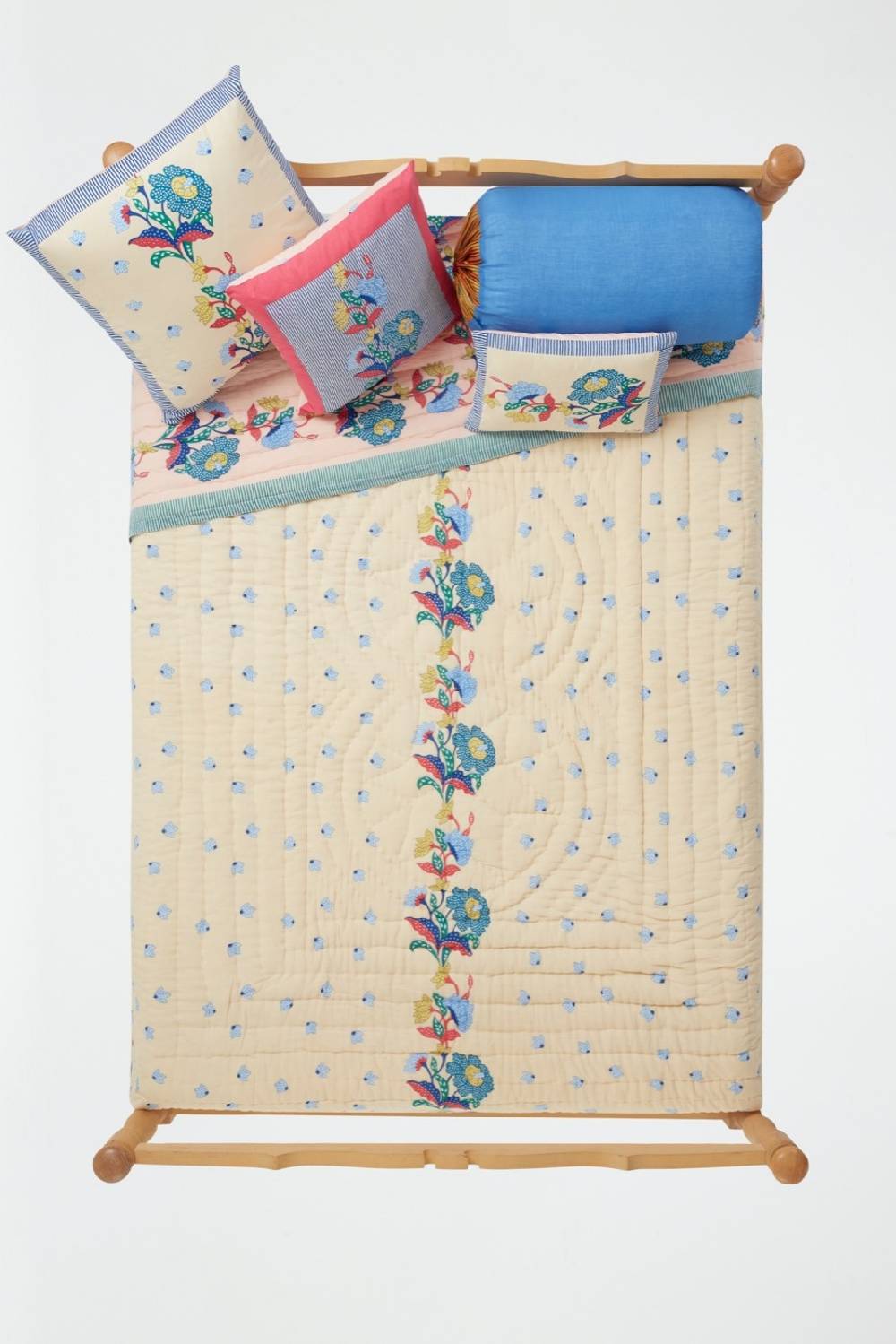 Lisa Corti trapunta reversibile 250x270cm cutter brooks x lisa corti indonesian natural cold Vendite Flash