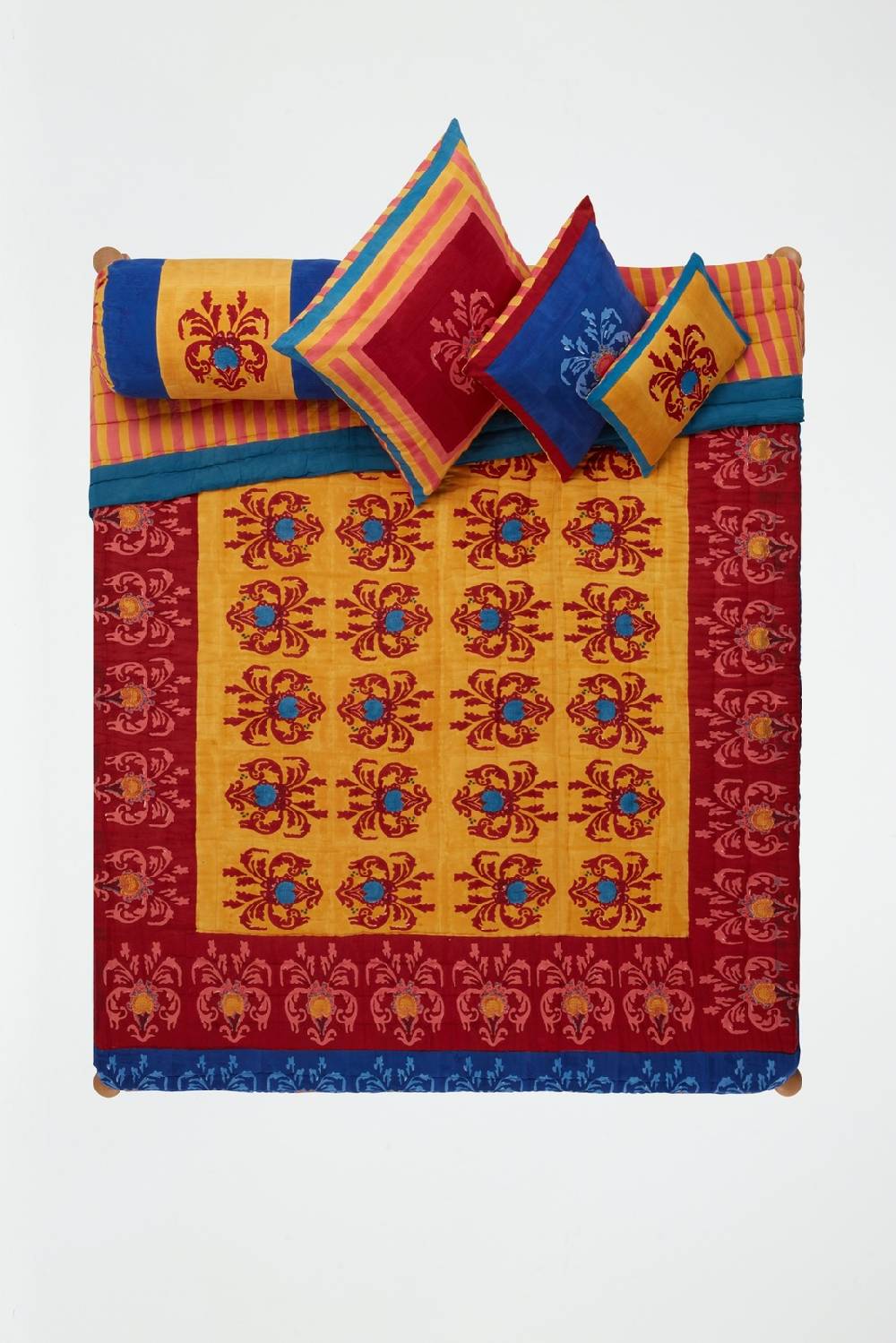 Lisa Corti trapunta reversibile 250x270cm brocade royal blue Cyber Monday