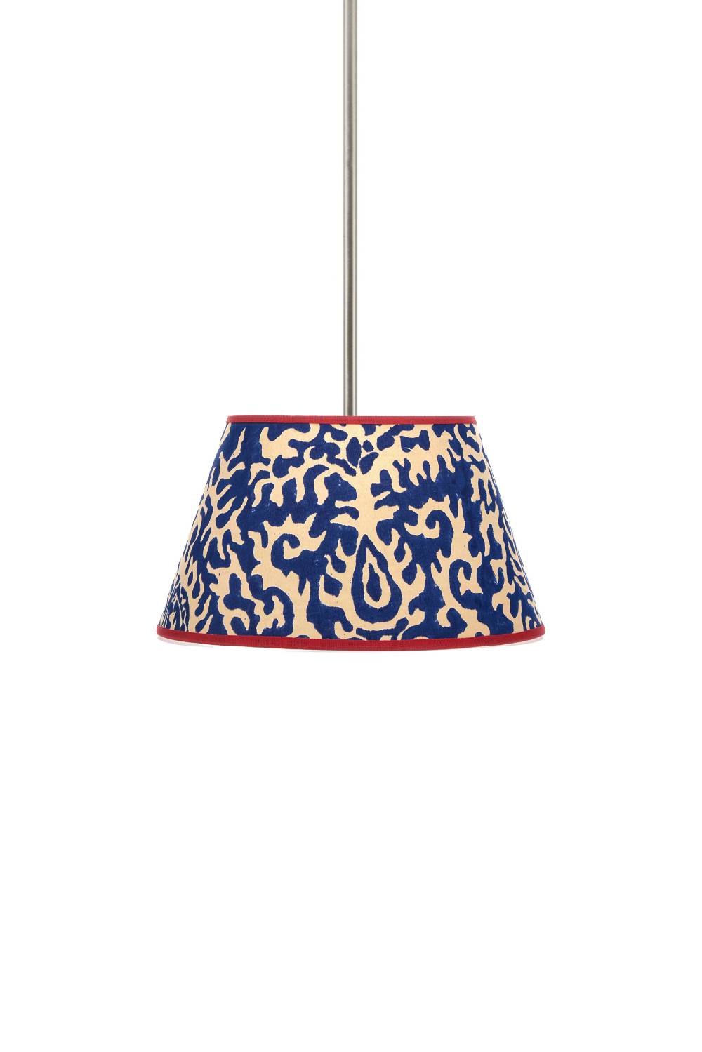 Lisa Corti paralume diam 25 suzani damask royal blue Soddisfazione Garantita
