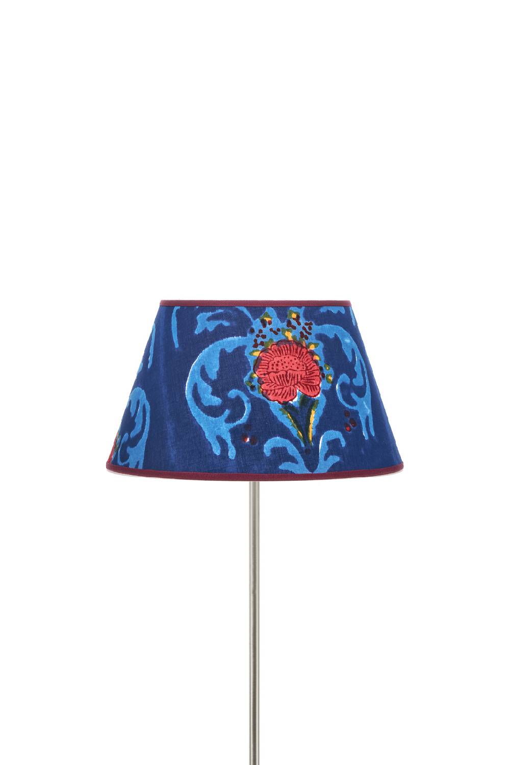 Lisa Corti paralume diam 25 brocade royal blue
