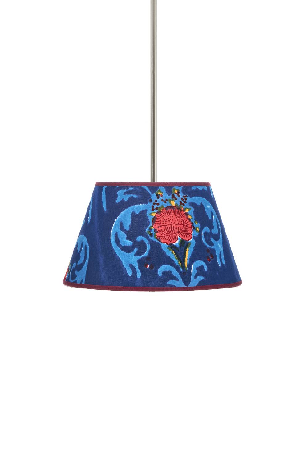 Lisa Corti paralume diam 25 brocade royal blue Negozi Online