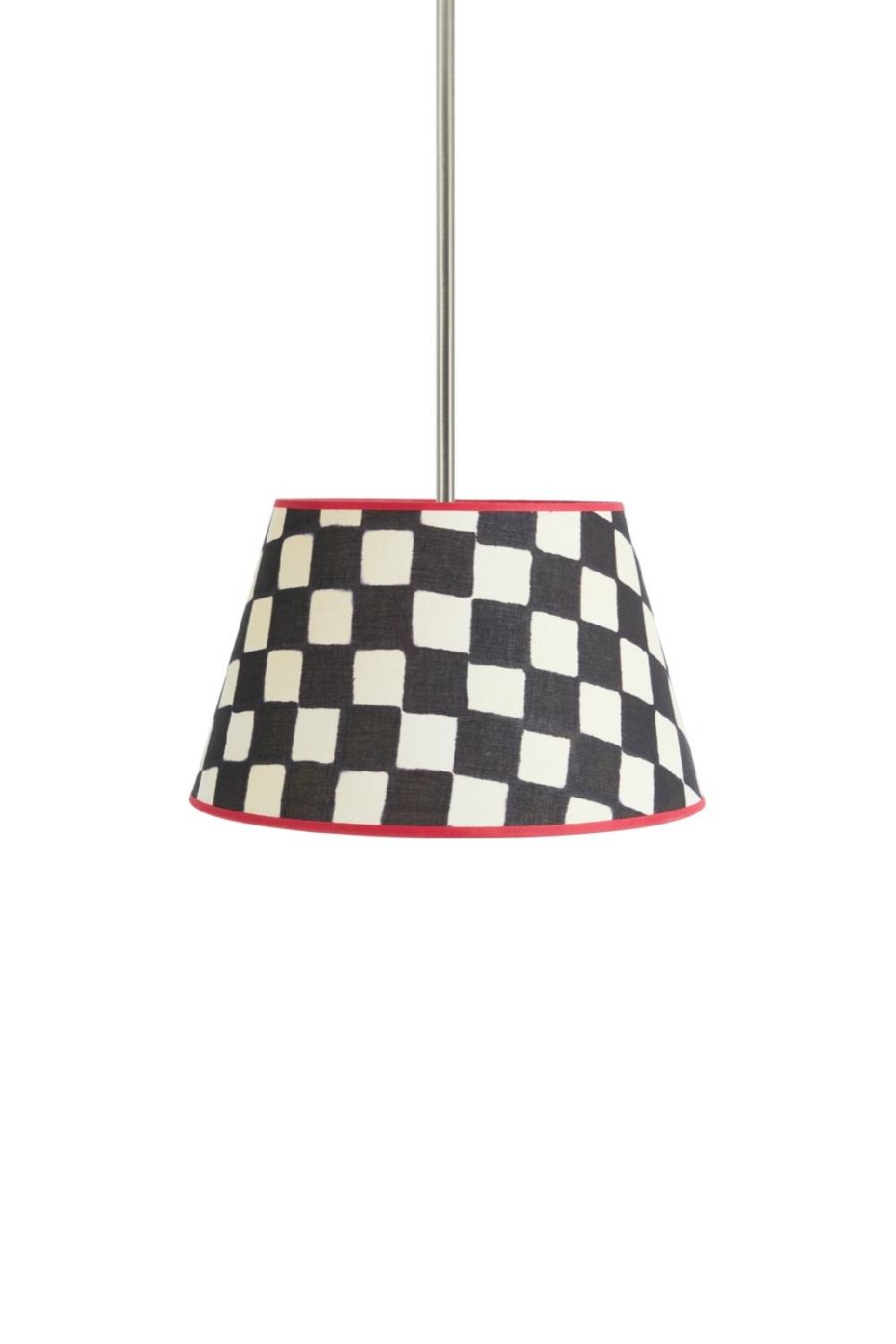 Lisa Corti paralume diam 30 big check black white Enormi risparmi