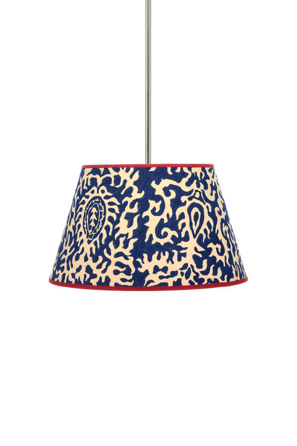 Lisa Corti paralume diam 30 suzani damask royal blue Offerta