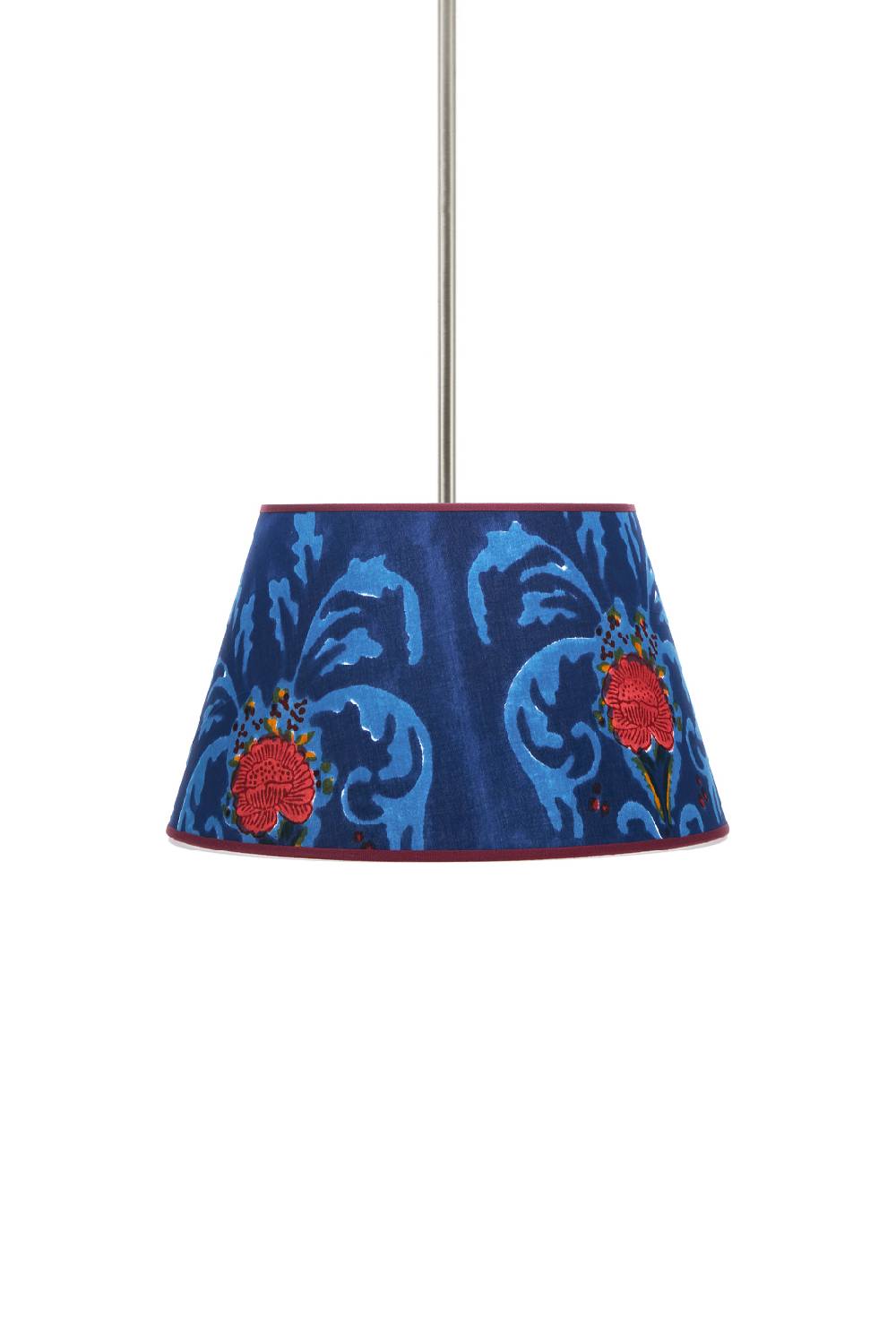 Lisa Corti paralume diam 30 brocade royal blue Economico