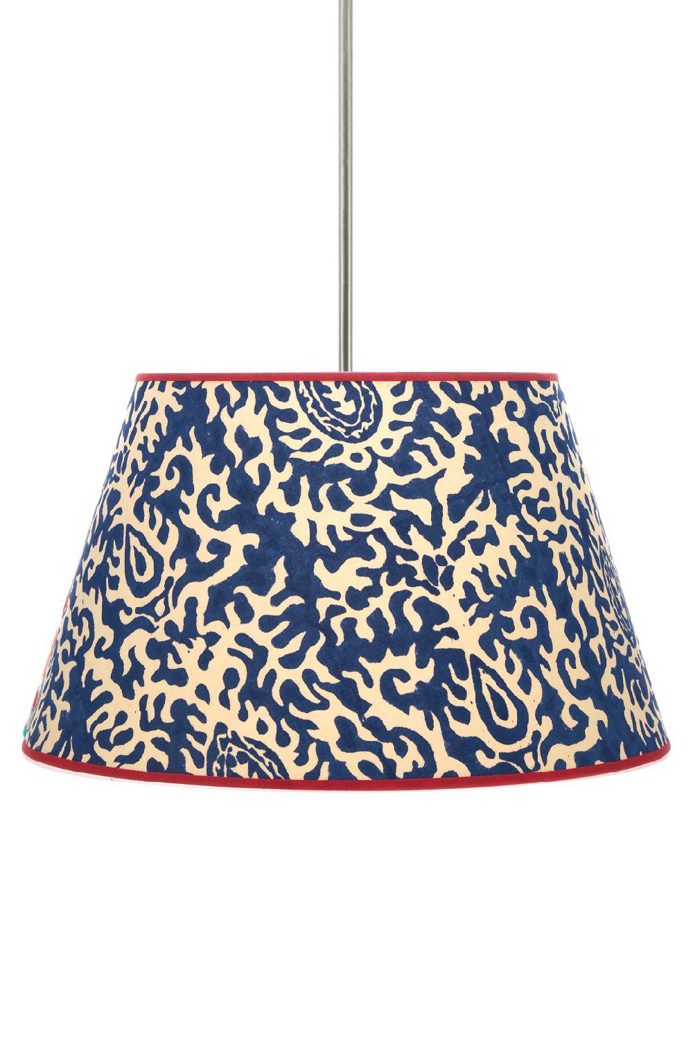 Lisa Corti paralume diam 40 suzani damask royal blue Saldi