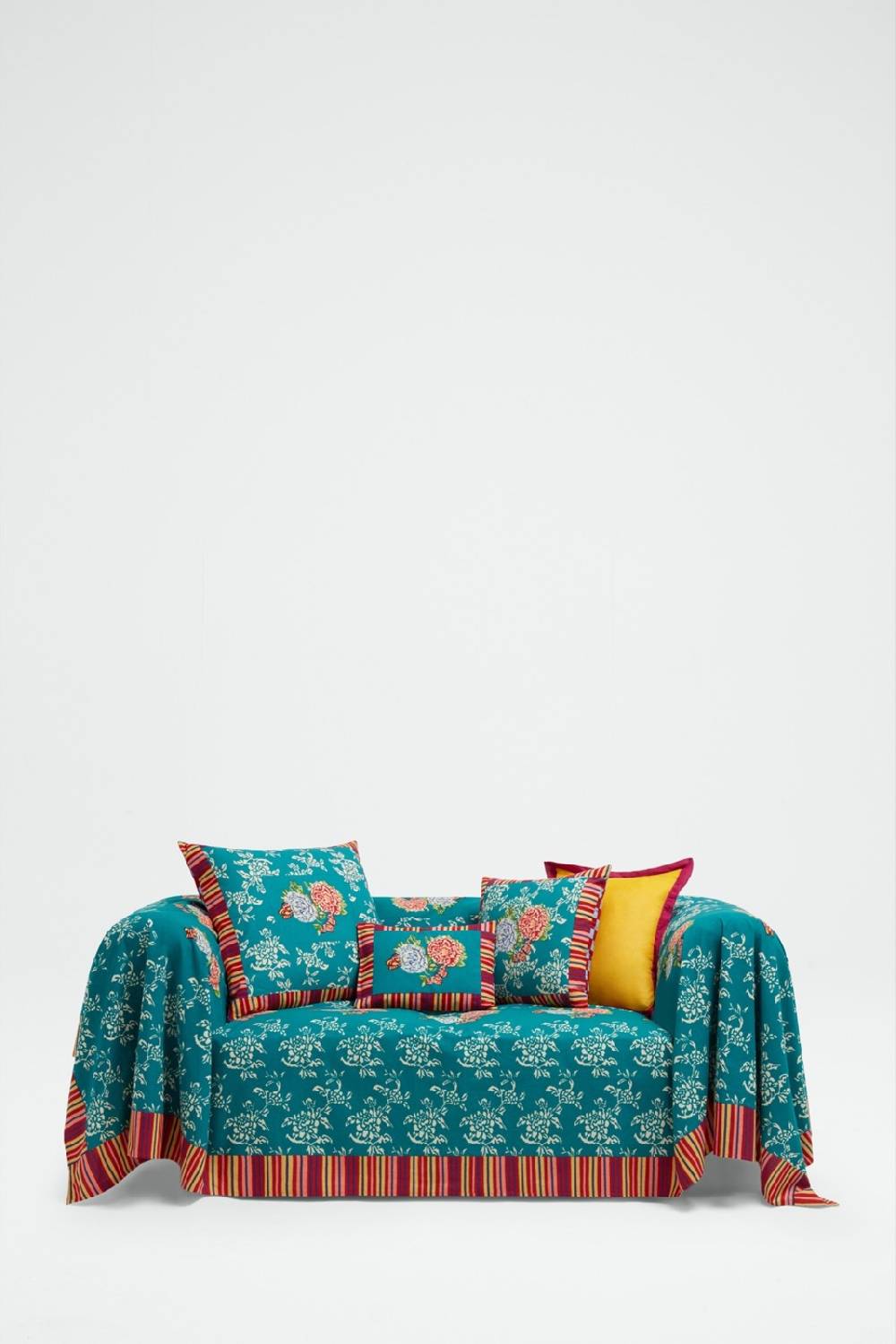 Lisa Corti telo cotone 250x270cm kandem queen green Saldi