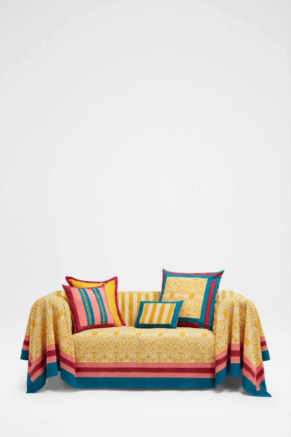 Lisa Corti telo cotone 250x270cm damask design gold Affare Del Giorno