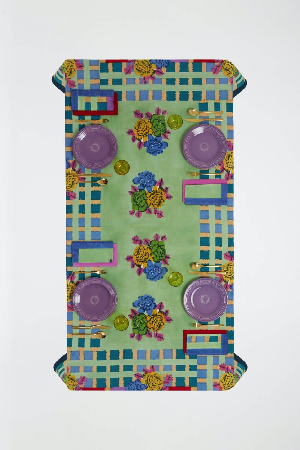 Lisa Corti telo cotone 250x270cm ankara aqua Vendita Economica