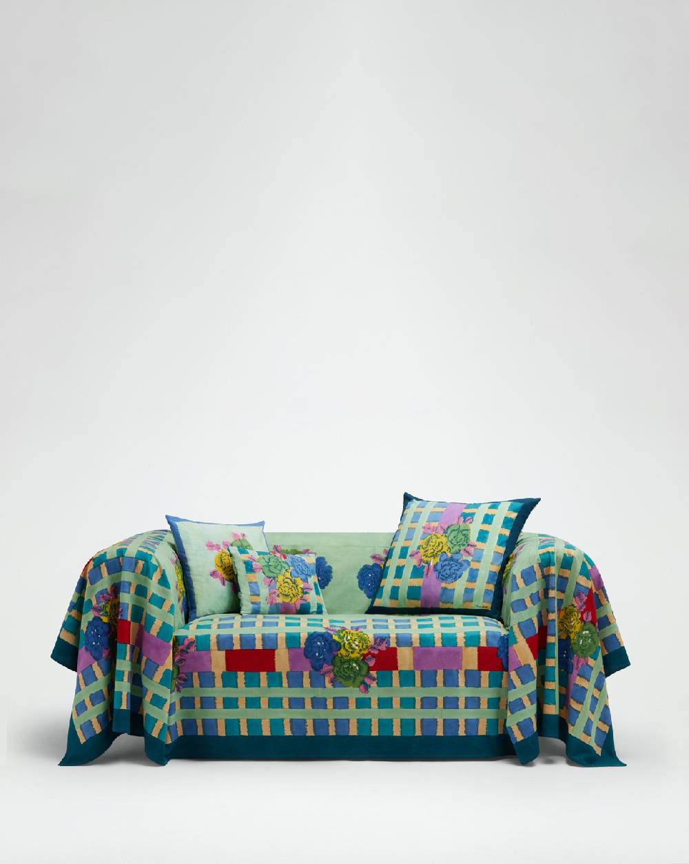 Lisa Corti telo cotone 250x270cm ankara aqua Vendita Economica