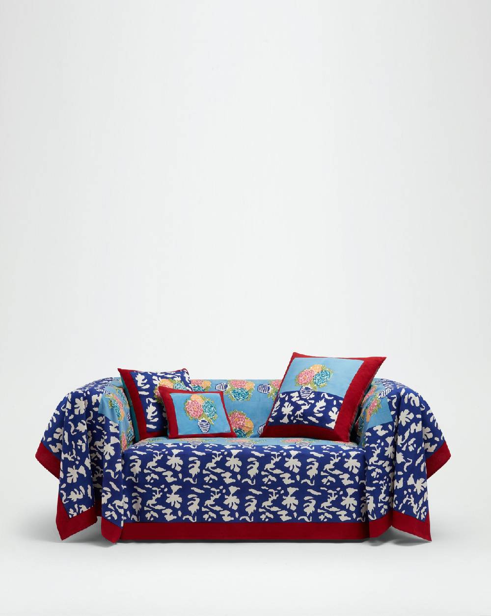 Lisa Corti telo cotone 250x270cm lisa corti x la minervetta blue pot sky Vendite Flash