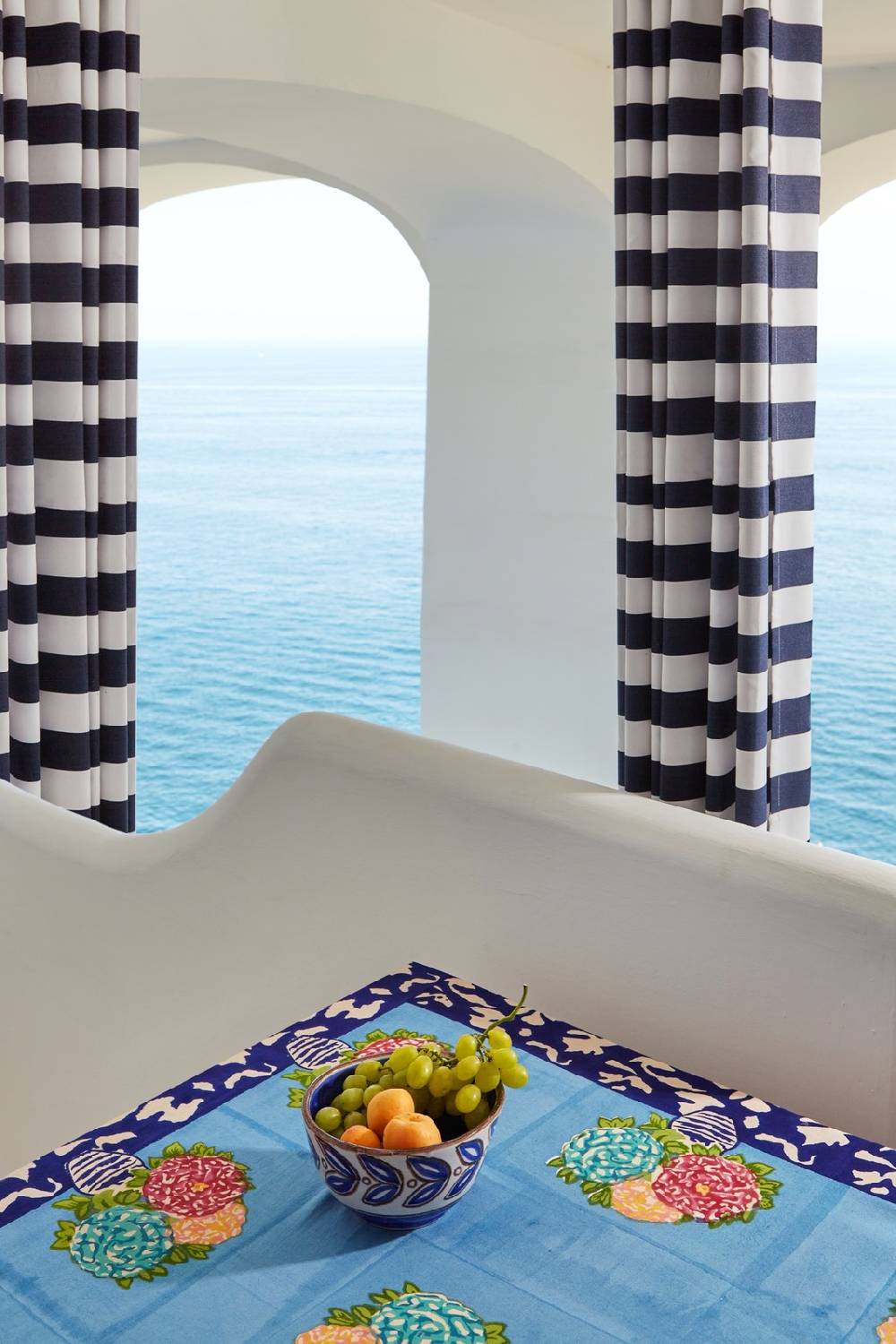 Lisa Corti telo cotone 250x270cm lisa corti x la minervetta blue pot sky Vendite Flash