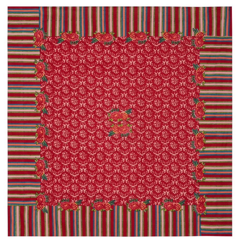 Lisa Corti telo cotone 250x270cm love red