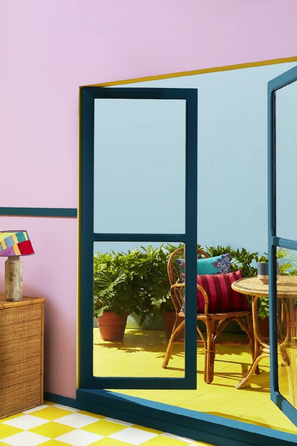 Lisa Corti tessuto da esterni stripes old pink rust Promozione Limitata