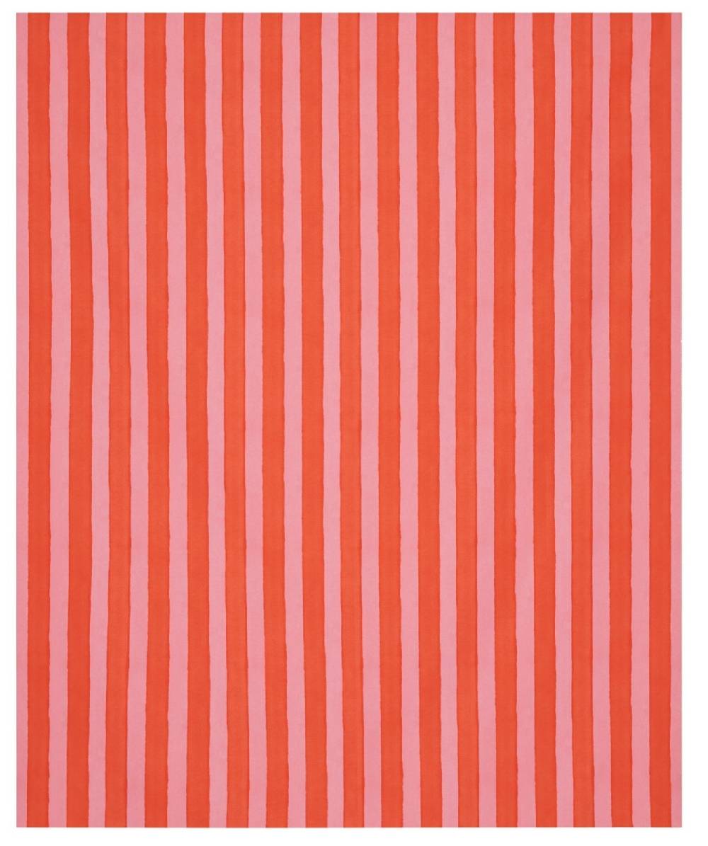 Lisa Corti tessuto da esterni stripes red pink