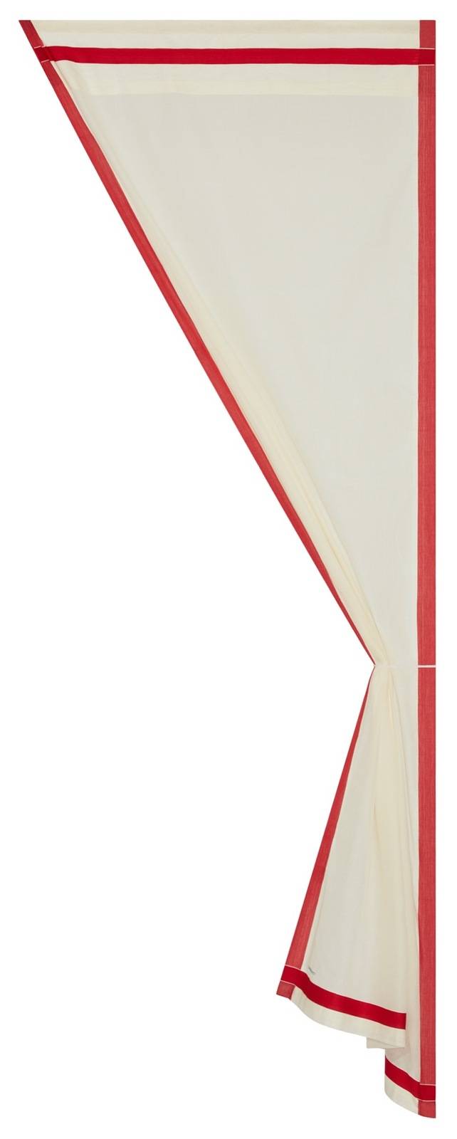 Lisa Corti tenda cotone 100x250cm bordo red
