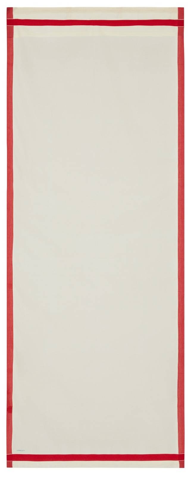 Lisa Corti tenda cotone 100x250cm bordo red Smaltimento dello stoccaggio
