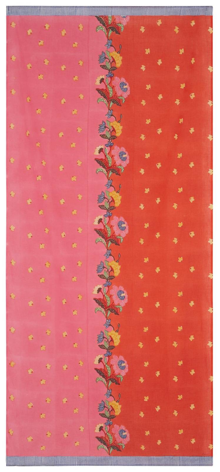 Lisa Corti tenda mussola di cotone 110x240cm indonesian red rose Vendita Economica