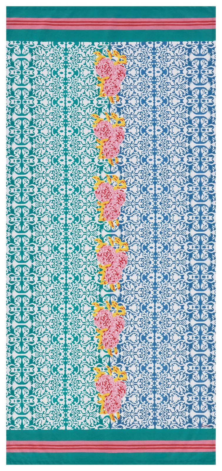 Lisa Corti tenda mussola di cotone 110x240cm dam dam veronese blue Moda