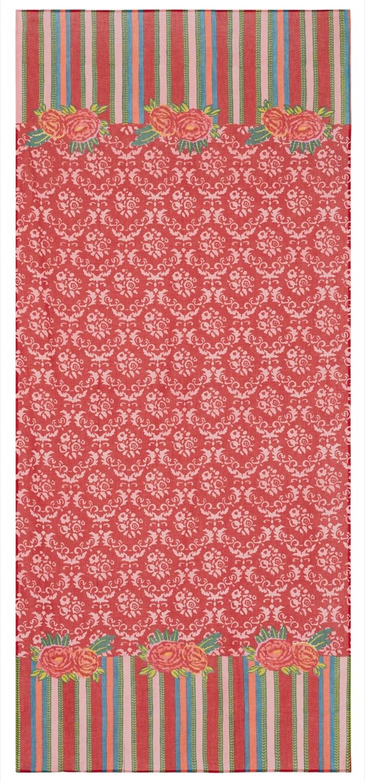 Lisa Corti tenda mussola di cotone 110x240cm love red 2025