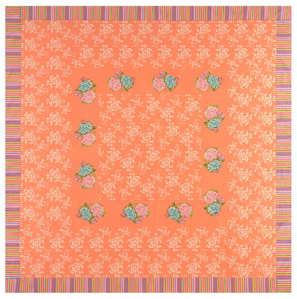Lisa Corti telo cotone 220x220cm kandem queen peach